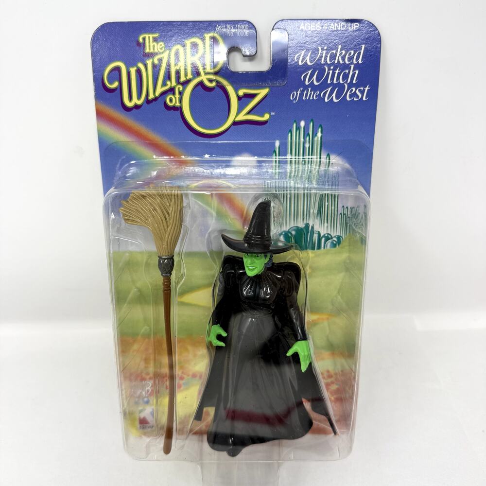 Vintage 1998 Wizard of Oz Wicked Witch Trevco Figure Sealed MOC Broom
